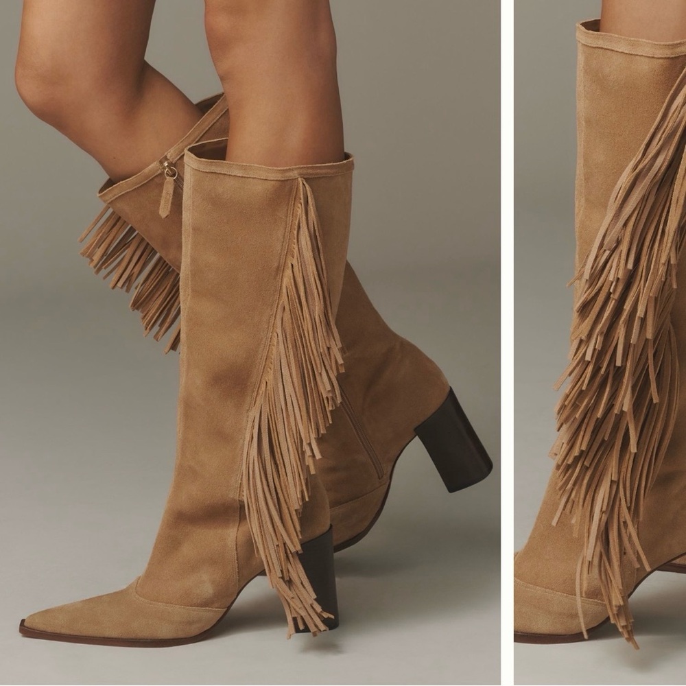 SCHUTZ Raffaela Up West Fringe Tall Boot